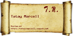 Tatay Marcell névjegykártya