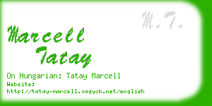 marcell tatay business card